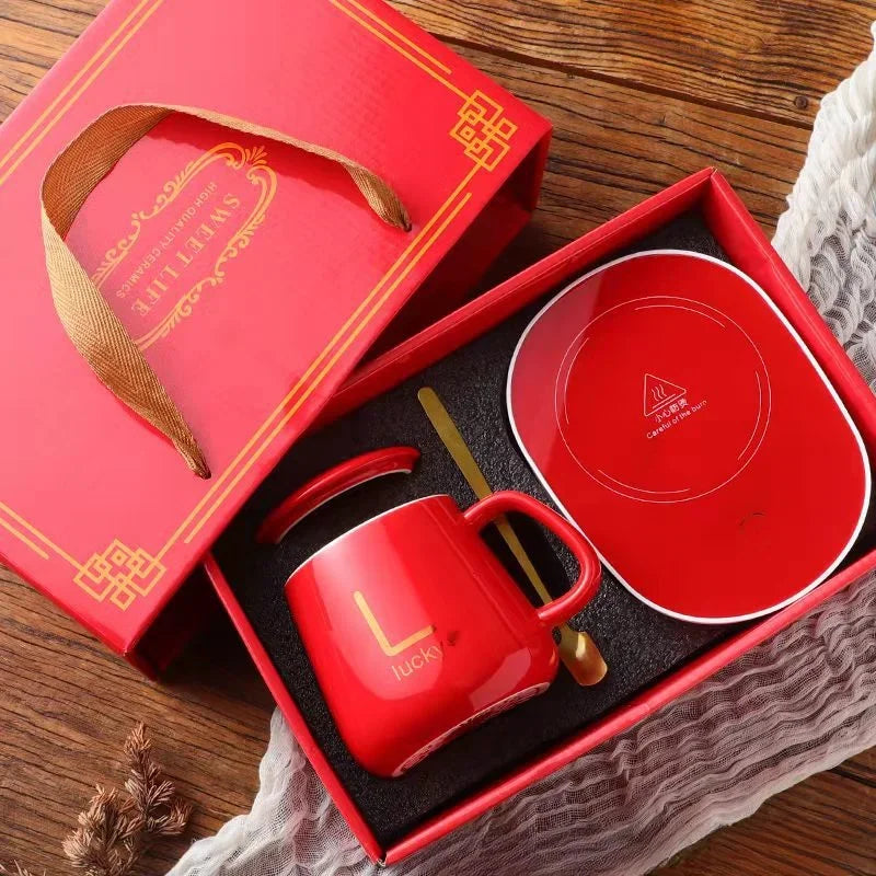 Idée cadeaux - Coffret Mug Chauffant Électrique Ma boutique