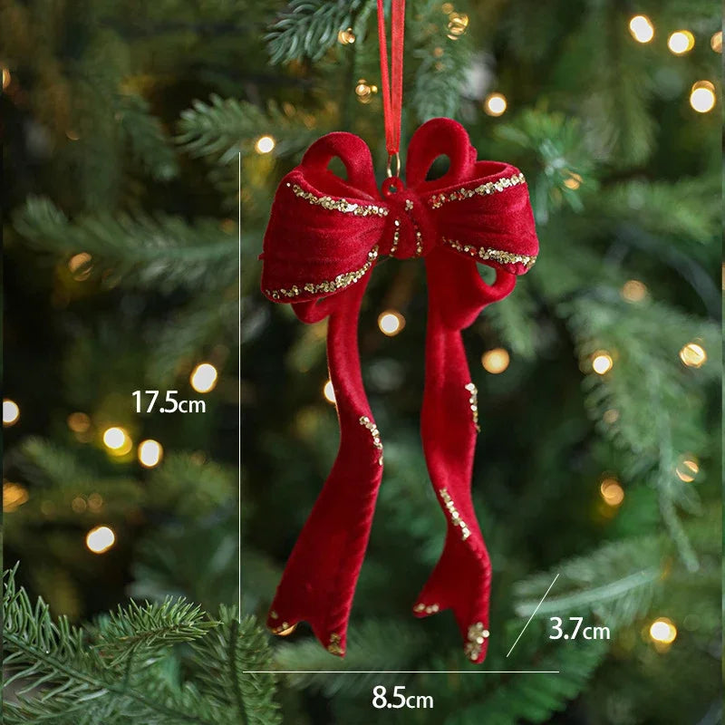 Ornements de noël rouge floqué bordeaux Ma boutique