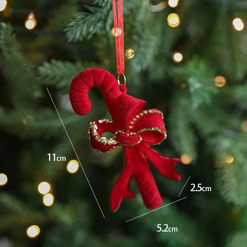 Ornements de noël rouge floqué bordeaux Ma boutique