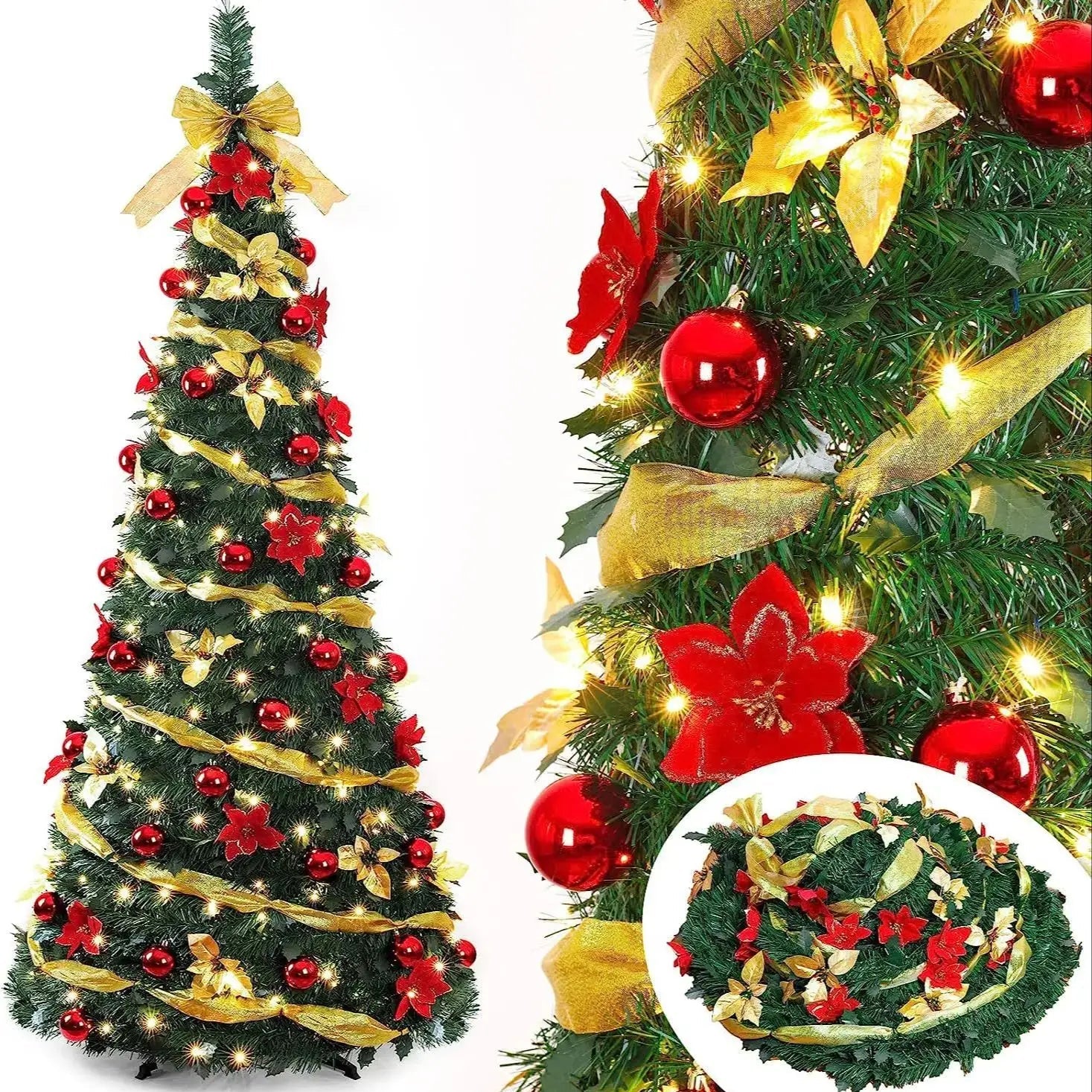 Arbre de Noël décoratif pliable : Le Noël sans Stress GrazielShop
