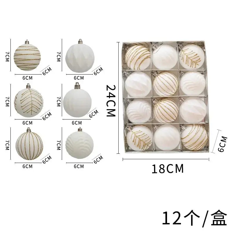 12 magnifiques pièces de boules de Noël en velours Ma boutique