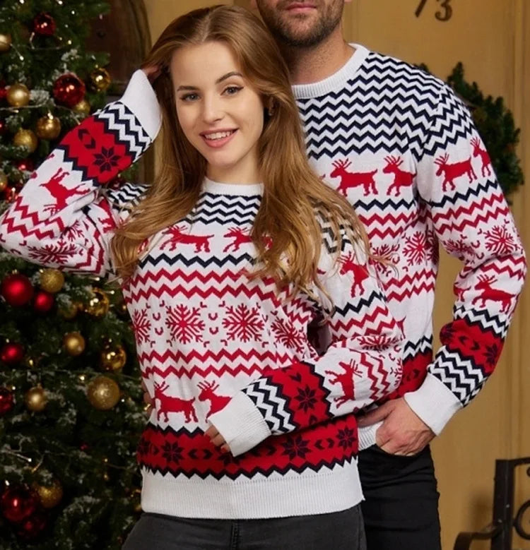 Magnifique pull de Noël Jacquard couple GrazielShop