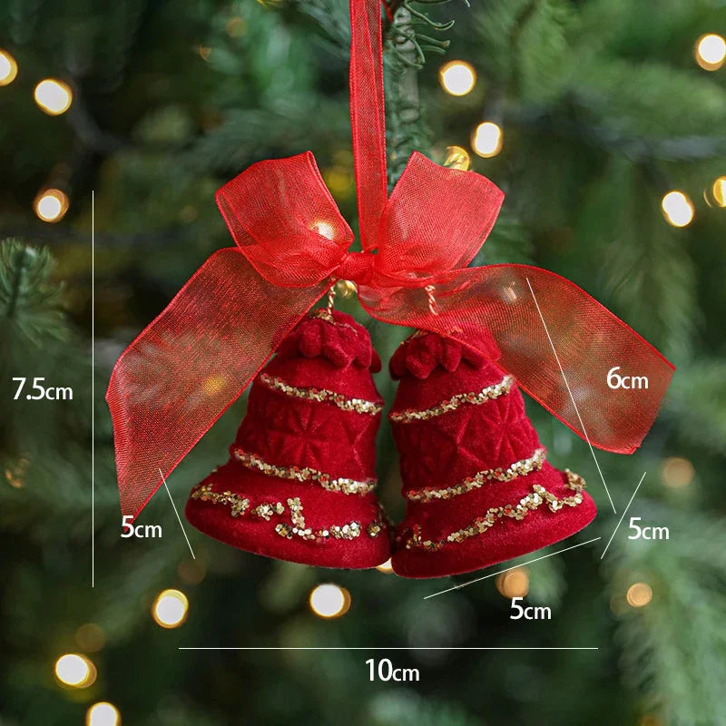 Ornements de noël rouge floqué bordeaux Ma boutique