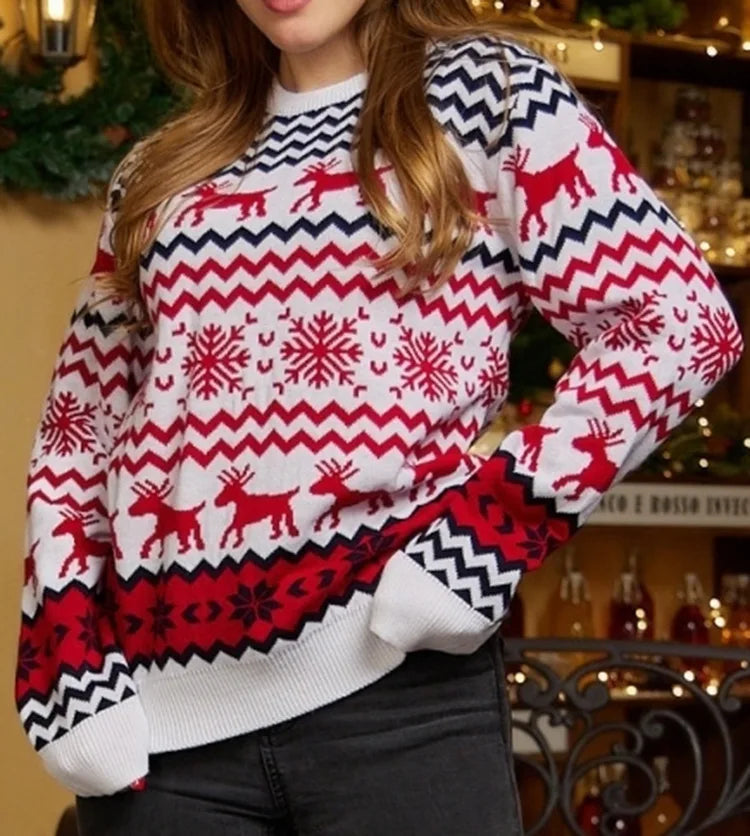 Magnifique pull de Noël Jacquard couple GrazielShop