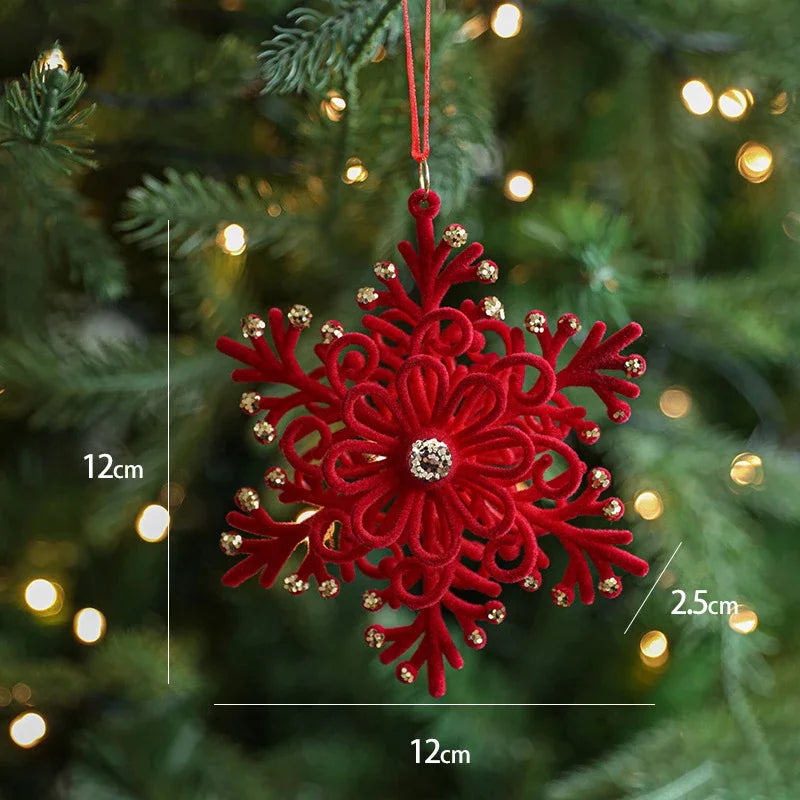 Ornements de noël rouge floqué bordeaux Ma boutique