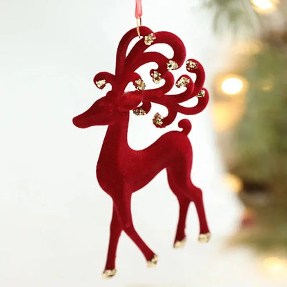 Ornements de noël rouge floqué bordeaux Ma boutique