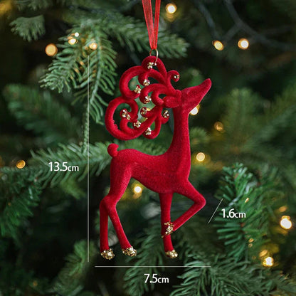 Ornements de noël rouge floqué bordeaux Ma boutique