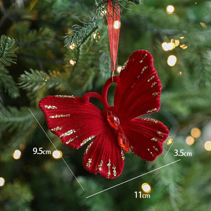 Ornements de noël rouge floqué bordeaux Ma boutique