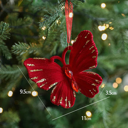 Ornements de noël rouge floqué bordeaux Ma boutique