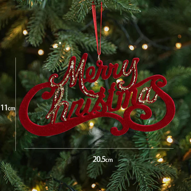 Ornements de noël rouge floqué bordeaux Ma boutique