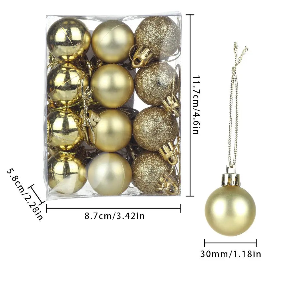 24 Pieces de boules de Noel, idéal pour un beau sapin Ma boutique
