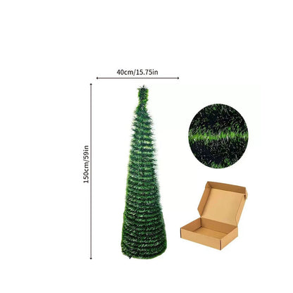 Arbre de noël rétractable pliable en plastique GrazielShop