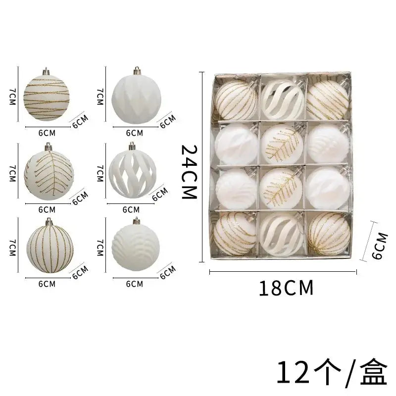 12 magnifiques pièces de boules de Noël en velours Ma boutique